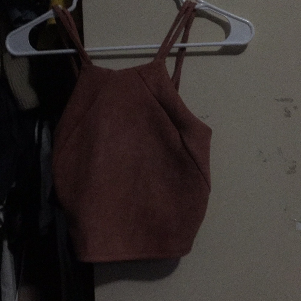 cute mauve crop top